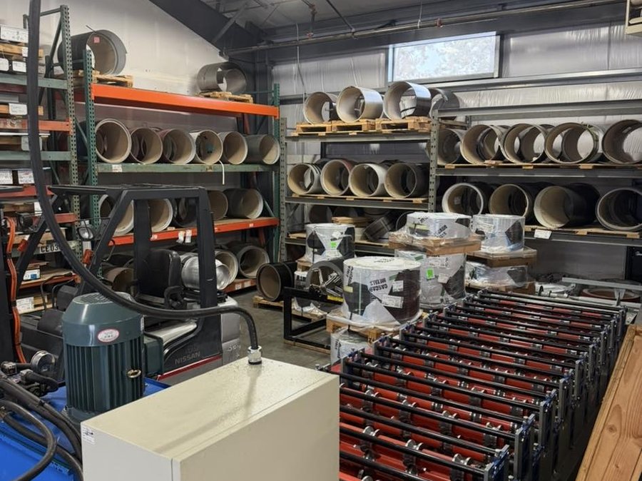 Caliber's in-shop roll-forming machine